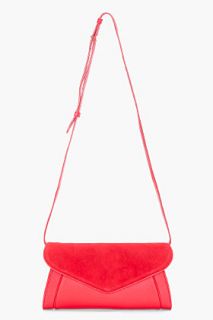 See by Chloé Red Removable Strap Clutch for women