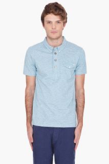 Paul Smith Jeans Turquoise Striped Polo Shirt for men