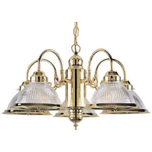 Westinghouse 66054 5 Light 23" Polished Brass Chandelier