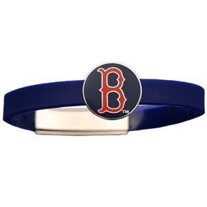 Boston Red Sox Rubber Slider Athletic Bracelet Sports