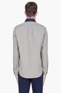 Marc By Marc Jacobs Grey Colorblock Oxford Shirt for men