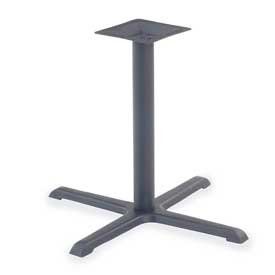 Virco® 66833 Cafe Table Cross Pedestal Base, Black