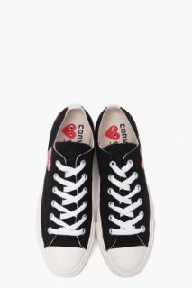 Comme Des Garçons Play  Canvas Red Heart Low Sneakers for men