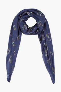 Givenchy Navy Cashmere Modal Beetle Scarf for men