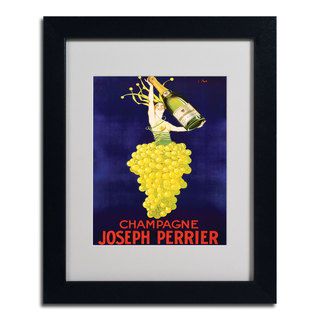 Champagne Joseph Perrier Framed Matted Art