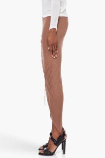 Helmut Lang Long Cinnamon Brown Drape Skirt for women