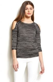 Armani Exchange Lurex Cold Shoulder Sweater: Clothing