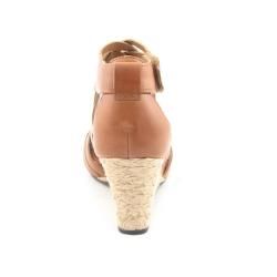 Indigo by Clarks Womens Pocomo Brown Platform Wedge Shoes (Size 9