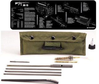 Mat + Deluxe .223 5.56 AR15 M 16 Rifle Cleaning Kit: Sports & Outdoors