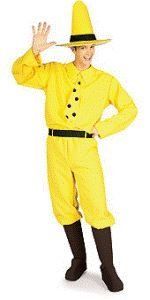 Curious George Man in Yellow Hat Adult Halloween Costume