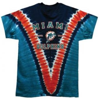 Miami Dolphins   Spike T Shirt   X Large: Clothing