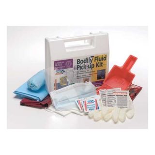 First Aid Only 3XKW9 Biohazard Spill Kit, Carrying Case, White