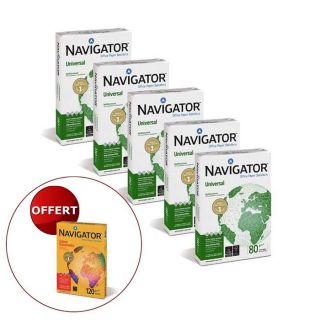 Pack de 5 ramettes Navigator A4 80g   Achat / Vente PAPIER IMPRIMANTE