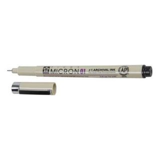 Micron XSDK01 49 Rollerball Pen, Stick, 0.25mm, Black, PK 12