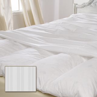 Luxury 330 Thread Count Featherbed Protector with Woven Stripe