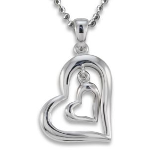 Steel Polished Dangling Hearts Necklace Today $11.99 4.5 (2 reviews