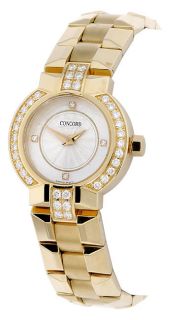 Concord La Scala 18k Gold Womens Diamond Watch