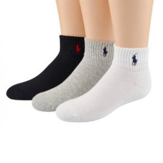 socks black/grey/white 6pairs   9 11 (shoe size 4 10) Clothing