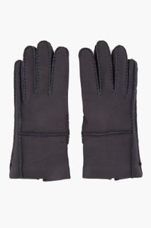 Marni Black Deer Leather Cambridge Gloves for men