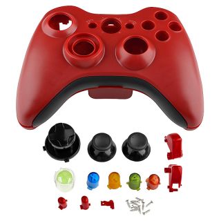 Red Shell with Buttons for Microsoft xBox 360 Controller Case Today $