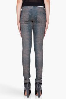 Surface To Air Marbled Grey Turtle Jeans for women