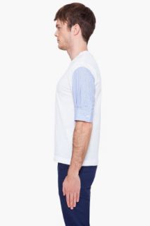 Comme Des Garçons Shirt Check Sleeve Jersey T shirt for men
