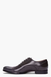 Mr. Hare Charcoal Patent Oxford Shoes for men