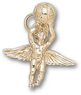 Basketball Angel Charm   10KT Gold Jewelry Sports