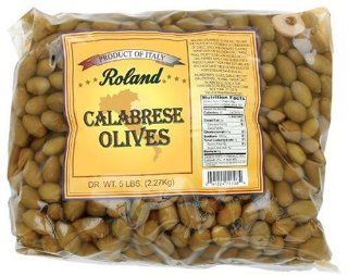 Roland Calabrese Olives from Italy, 5 Pound Package 