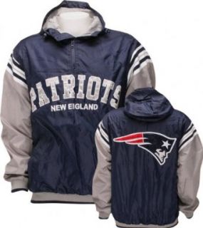 New England Patriots Half Zip Pullover Hooded Jacket   X