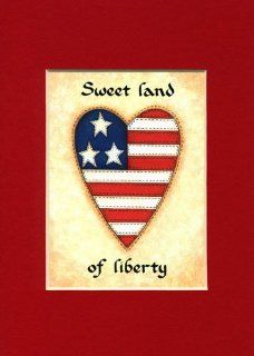 Sweet Land Liberty Saying Home Decor Wall Sign Home