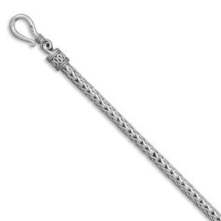 Bali Wheat Chain Necklace Sterling Silver 4mm Width   20