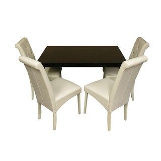 Warehouse of Tiffany 5 piece White Dining Furniture Set
