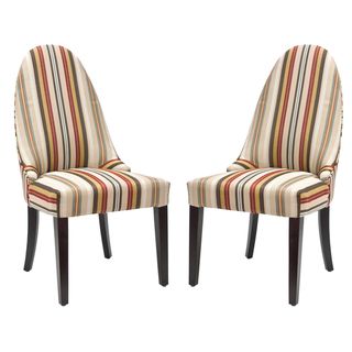 Regal Striped Side Chairs (Set of 2)