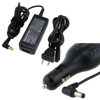 Black Car/ Travel Charger for Acer Aspire One/ Dell Inspiron 1210