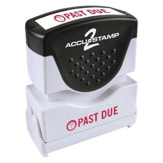 Accustamp 2 038836 Microban Message Stamp, Past Due, 1/4"