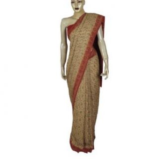 Wedding Dresses Cream and Red Sarees India Traditional