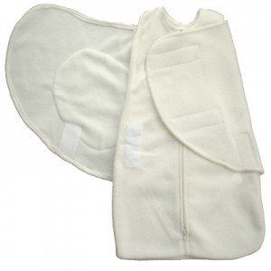 Ivory Fleece Sleep Sack with Detachable Swaddle Blanket
