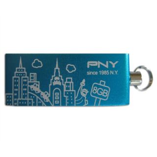 PNY Micro Attaché City Series Blue 8 Go   Achat / Vente CLE USB PNY