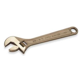 Ampco W 72 Adjustable Wrench, 10 in., Natural, Plain