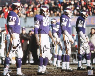 Minnesota Vikings  Purple People Eaters  16x20 Autographed