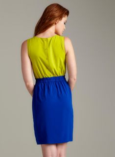 Calvin Klein Sleeveless Colorblocked Dress