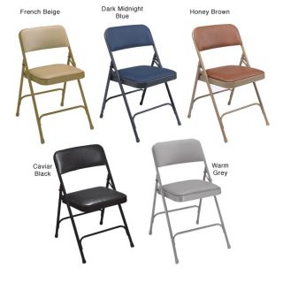 NPS Vinyl Upholstered Premium Folding Chairs (Pack of 4) Today: $104