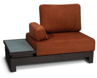 Intersection Copper Sofa with Left Side Table