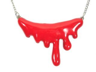 Blood Necklace Red Dripping Slash Bleeding Ooze Wound