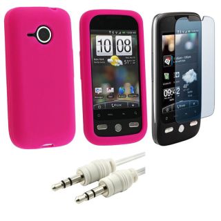 Silicone Case/ Screen Protector/ Audio Cable for HTC Droid Eris