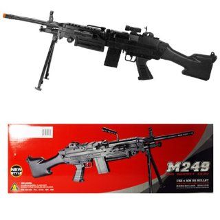 M249 Machine Gun Spring Airsoft 11 Bipod Rifle w/ Bbs