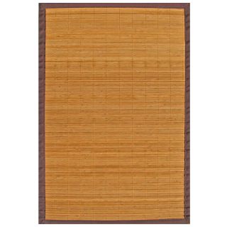 Natural Bamboo Rug with Brown Border (6 x 9) Today $164.39 Sale $