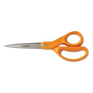 Fiskars 34527797 Straight Scissor, 8 In, Right, Orange