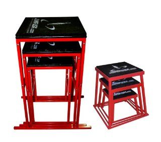 Plyometric Platform Box Set  12,18, 24 Red Sports
